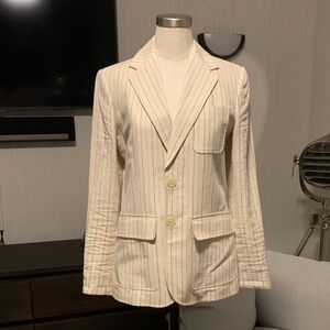 Lauren Ralph Lauren linen stripe blazer